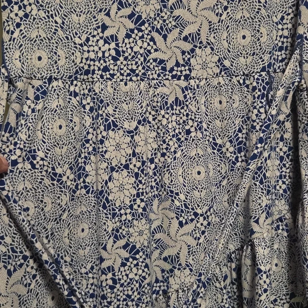 Michael Kors Blue Floral Mini Dress